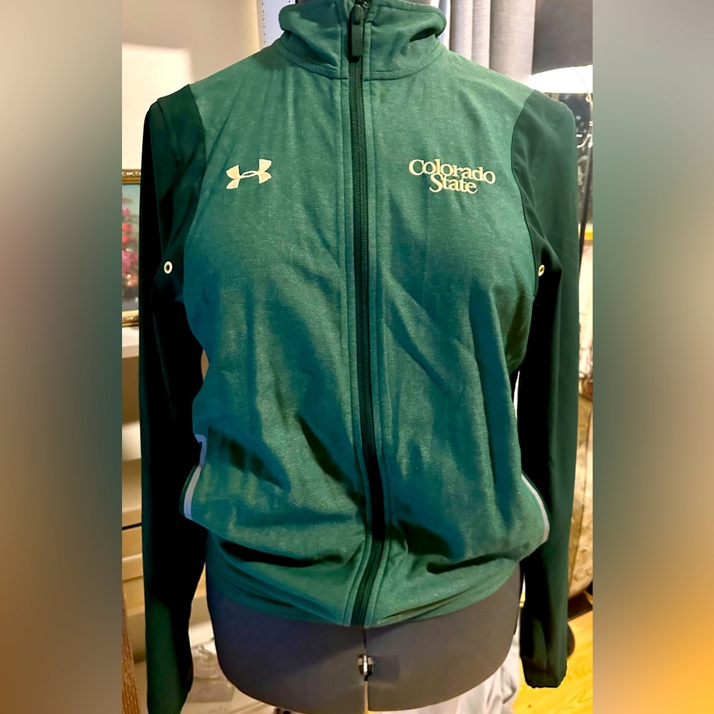 Green Under Armour CSU Colorado State Rams Zipper Jacket UNISEX XS